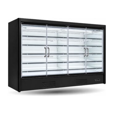 מקרר חלבי עם דלתות זכוכית, מנוע מובנה – קירור נאדר